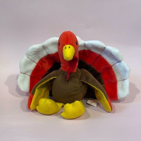 Gobbles the Turkey Retired 1996 Original Ty Beanie Baby 90s toys Excellent Used… - Picture 1 of 7